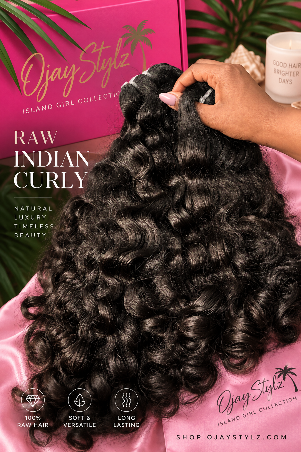 Raw Indian curly
